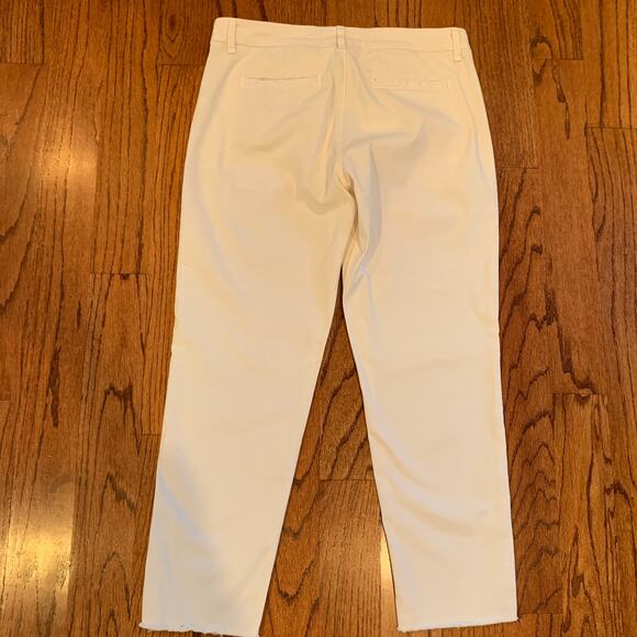 Frank & Eileen Wicklow Cotton Pant Trousers MSRP $288 | Off White | Size 4 - Picture 5 of 10